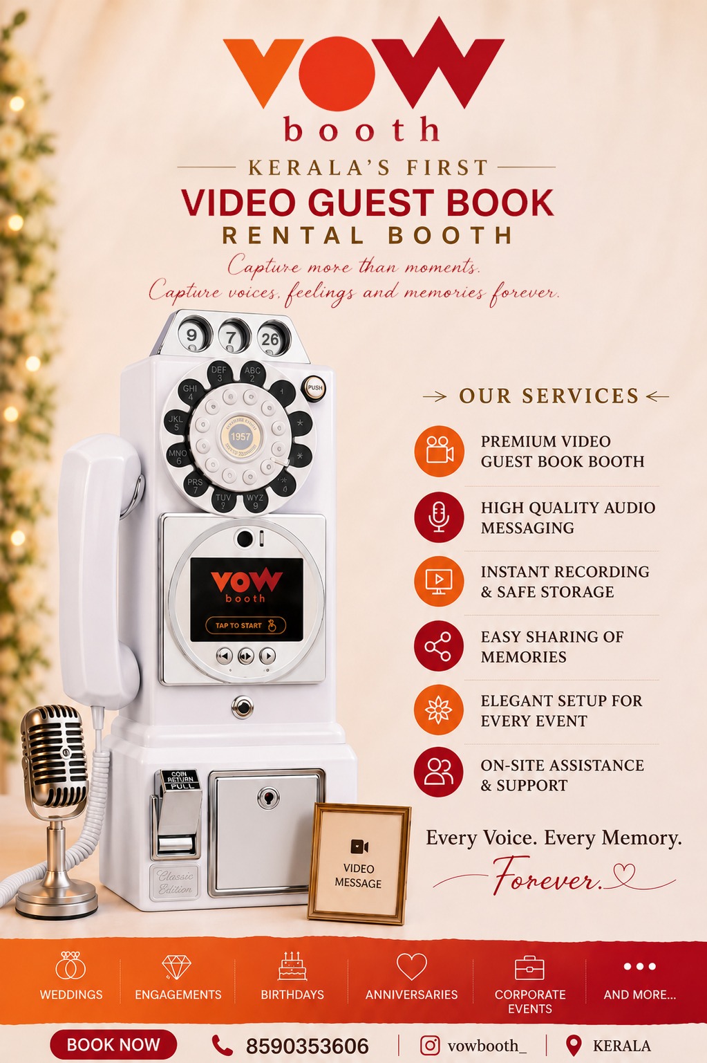 Wow Booth video guest book rental booth